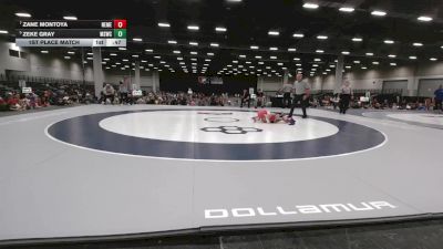 53 lbs 1st Place Match - Zeke Gray, Millard South Wrestling Club vs Zane Montoya, New Mexico