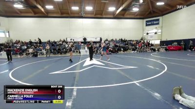 131 lbs Cons. Semi - Carmella Foley, Menlo College vs Mackenzie English, University Of Providence