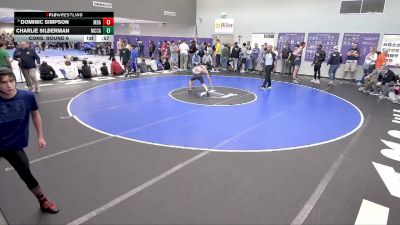 106 lbs Cons. Round 6 - Dominic Simpson, Montgomery Bell Aca. vs Charlie Silberman, McCallie