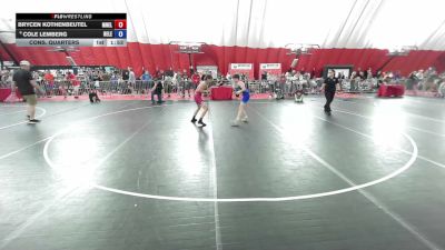 106 lbs Cons. Quarters - Brycen Kothenbeutel, Mn Elite vs Cole Lemberg, New Lenox