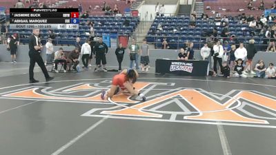 100 lbs 1st Place Match - Jasmine Buck, RBYWC vs Abigail Marquez, Surfside X