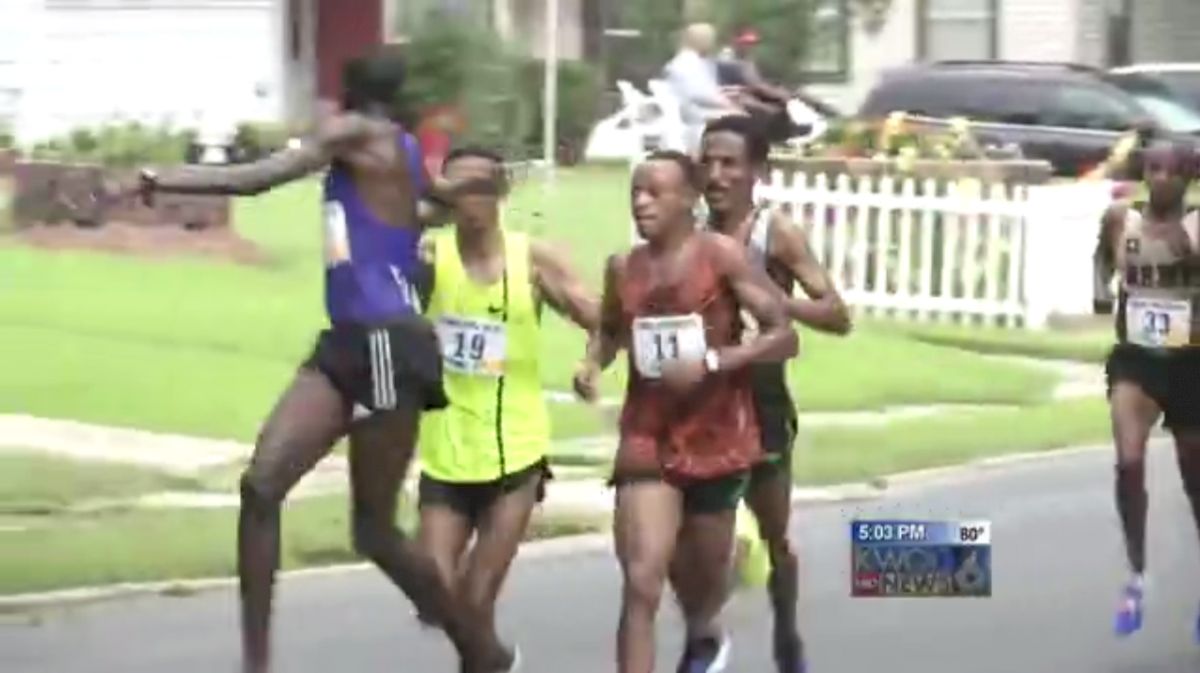 WATCH: Silas Kipruto Tries To Slap Opponent Mid-Race