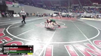 6A-132 lbs Champ. Round 2 - Ryder Sprague, West Linn vs Austin Willhelm, Newberg