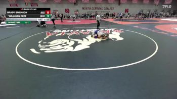 165 lbs Champ. Round 2 - Brady Swenson, Augsburg vs Brayden Peet, Wisconsin-Whitewater