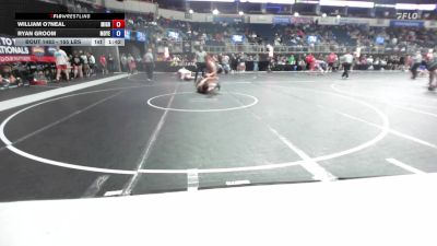 155 lbs Consi Of 8 #1 - William O?Neal, Mighty Lion Wrestling Club vs Ryan Groom, Moyer Elite
