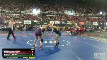 G - 165 lbs Cons. Semi - Hayla Hoffman, Butte Girls vs Abi Dyba, Custer Co. (Miles City) Girls