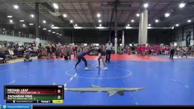 138 lbs Semis & 1st Wb (8 Team) - Michael Leaf, CAPITAL CITY WRESTLING CLUB vs Zachariah King, INVICTUS WRESTLING CLUB