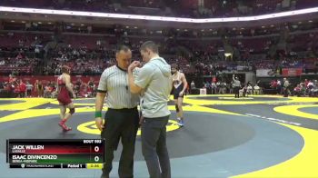 D1-157 lbs Cons. Round 1 - Isaac DiVincenzo, Berea-Midpark vs Jack Willen, LaSalle