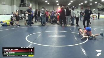 85 lbs 1st Place Match - Luke Brown, Dewitt WC vs Jaxson Boucher, Lakewood WC