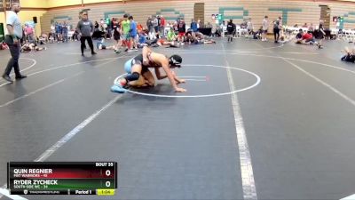 140 lbs Round 7 (10 Team) - Quin Regnier, Mat Warriors vs RYDER ZYCHECK, South Side WC