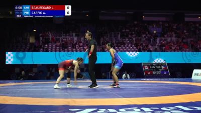 59 kg 1/8 Final - Laurence Beauregard, Canada vs Arian Geralin Carpio, Philippines