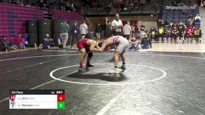165 lbs 5th Place - Josh Kim, Harvard vs Lucas Revano, Univ Of Pennsylvania