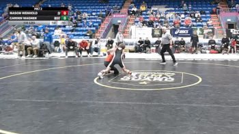 133 lbs Consy Rd I - Mason Wenhold, Saucon Valley vs Carden Wagner, Montgomery Area