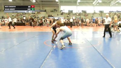138 lbs Round Of 64 - Nick Desisto, Doughboy Black - HSB vs Shad Henry, All American Wrestling Club - HSB