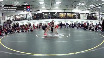 160 lbs Round 6 (16 Team) - Caitlyn Flaherty, North Central College vs Makyah Newlun, West Liberty University