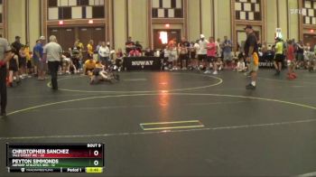 75 lbs Round 3 (6 Team) - Peyton Simmonds, Armory Athletics Red vs Christopher Sanchez, Yale Street WC