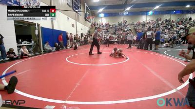 49 lbs Consi Of 4 - Mateo Hausner, Black Fox Wrestling Club vs Rafe Evans, Collinsville Cardinal Youth Wrestling