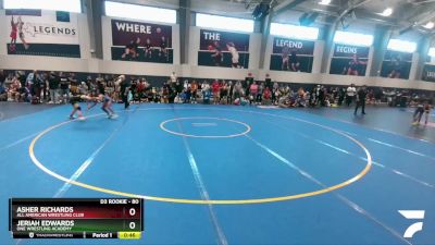 80 lbs Semifinal - Asher Richards, All American Wrestling Club vs Jeriah Edwards, ONE Wrestling Academy