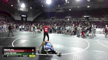 92 lbs Semifinal - Casen Becker, Black Fox Wrestling Academy vs Brodie Hill, Pomona Wrestling Club Colorado