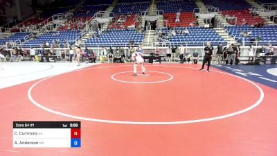 132 lbs Cons 64 #1 - Colton Cummins, AK vs Abram Anderson, MN