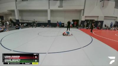 75 lbs Cons. Round 3 - Ezekiel Bennett, NB Elite Wrestling Club vs Logan Johnson, Texas Select Wrestling