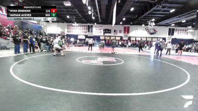 165 lbs Cons. Round 5 - Nathan Aceves, Brea Olinda vs Ryan Zendejas, El Toro