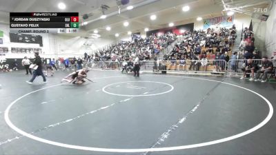 113 lbs Champ. Round 2 - Gustavo Felix, Shadow Hills vs Jordan Duszynski, Lutheran/Orange