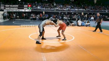 5A 190 lbs Quarterfinal - Mark Gallegos, Canyon Randall vs Rudy Velasquez, Midlothian Heritage