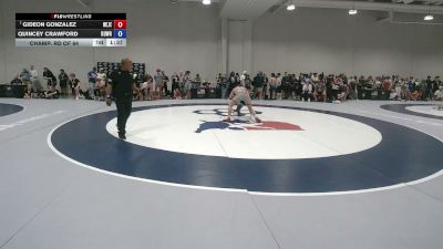 65 kg Champ. Rd Of 64 - Gideon Gonzalez, New Jersey vs Quincey Crawford, BullTrained Wrestling