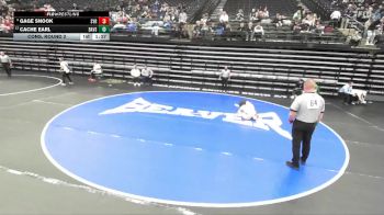 6A 106 lbs Cons. Round 2 - Gage Snook, Syracuse vs Cache Earl, Davis