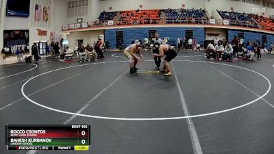 285 lbs 3rd Place Match - Rocco Csontos, Boys` Latin School vs Bahesh Kurbanov, Landon School