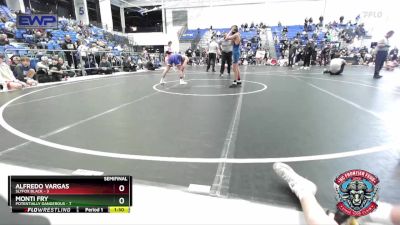 84 lbs Semis (4 Team) - Alfredo Vargas, Slyfox Black vs Monti Fry, Potentially Dangerous