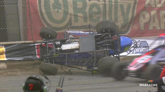 Kyle Larson Flips In Chili Bowl A-Main