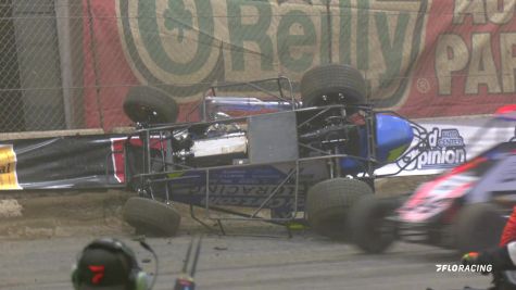 Kyle Larson Flips In Chili Bowl A-Main