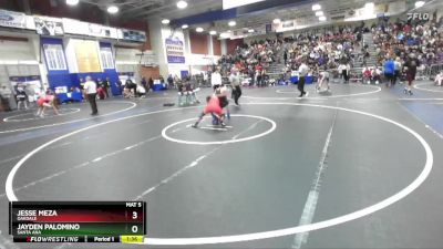 138 lbs Champ. Round 2 - Jesse Meza, Oakdale vs Jayden Palomino, Santa Ana