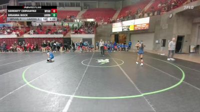 100 lbs Round 1 - Rr1 - Serenity Cervantez, Canyon West Plains vs Brianna Bock, La Vernia