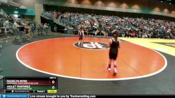 72-78 lbs Round 3 - Violet Martinez, Yerington Lions Wrestling vs Madelyn Byrd, Greenwave Youth Wrestling Club