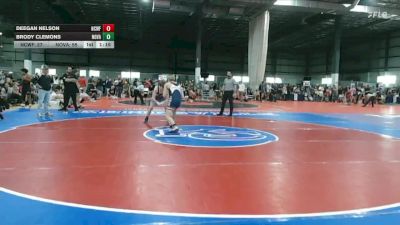 138 lbs Round 3 (4 Team) - Brody Clemons, NOVA WRESTLING CLUB vs Deegan Nelson, NORTH CAROLINA WRESTLING FACTORY