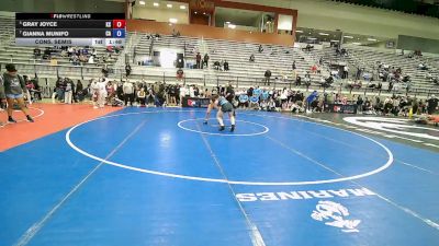 U15 Women - 66 lbs Cons. Semis - Gray Joyce, KS vs Gianna Munifo, CA