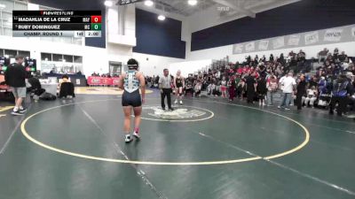 135 lbs Champ. Round 1 - Ruby Dominguez, Mira Costa vs Madahlia De La Cruz, Mayfair