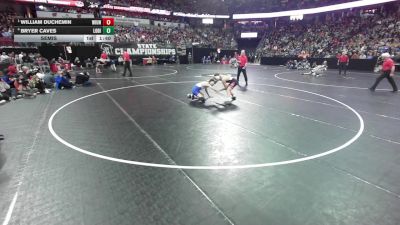 126 lbs Semis - William DuChemin, Wilmot Union vs Bryer Caves, Lodi
