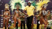 Usain Bolt Dances As He Exits Olympic Press Conference