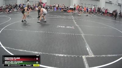 100 lbs Round 3 (8 Team) - Braylen Calhoun, Pedraza Wrestling vs Preston Plunk, Prodigy Elite