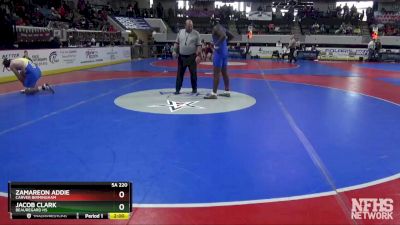 5A 220 lbs Quarterfinal - Zamareon Addie, Carver Birmingham vs Jacob Clark, Beauregard HS