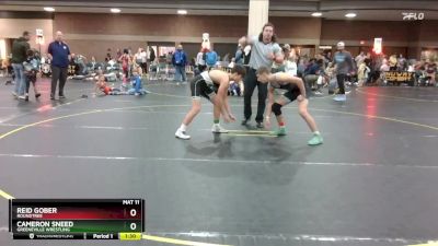 135 lbs Cons. Semi - Reid Gober, Roundtree vs Cameron Sneed, Greeneville Wrestling