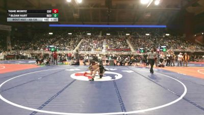 4A-126 lbs Champ. Round 1 - Sloan Hart, Natrona County vs Tighe Moritz, Central