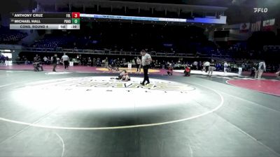 132 lbs Cons. Round 4 - Anthony Cruz, Folsom vs Michael Hall, Ponderosa