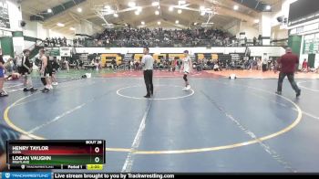 120 lbs Champ. Round 1 - Logan Vaughn, Fruitland vs Henry Taylor, Kuna