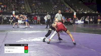 125 lbs Quarterfinal - Nolan Hellickson, Harvard vs Spencer Lee, Iowa