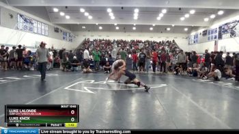 132 lbs Champ. Round 1 - Luke LaLonde, Surf City Wrestling Club vs Luke Knox, JW North